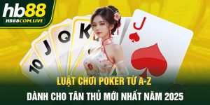 Luật chơi poker từ a-z dành cho tân thủ mới nhất